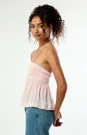 Gracie Smocked Babydoll Tube Top image number 4