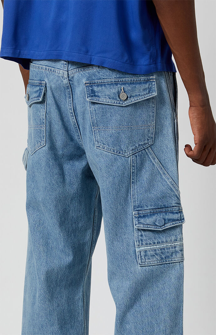 PacSun Medium Indigo Baggy Carpenter Jeans | PacSun