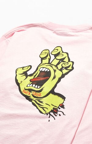 Screaming Hand Long Sleeve T-Shirt image number 4