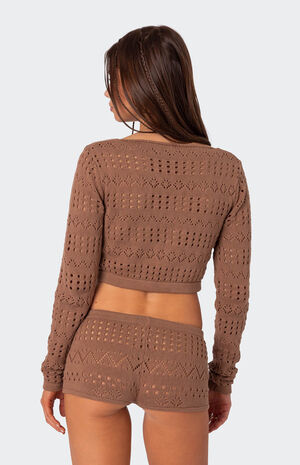 Betsy Tie Front Knitted Cardigan image number 4