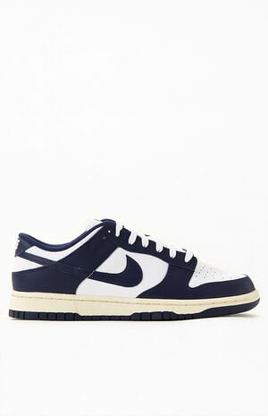 Vintage Navy Dunk Low Shoes image number 1