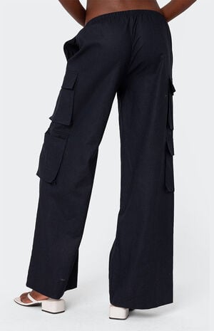 Bristol Linen Look Cargo Pants image number 4