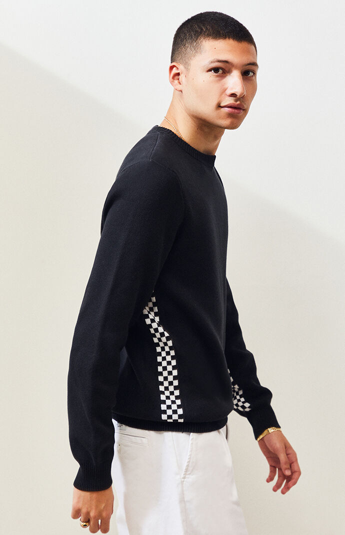 Centella Checker Crew Neck Sweater