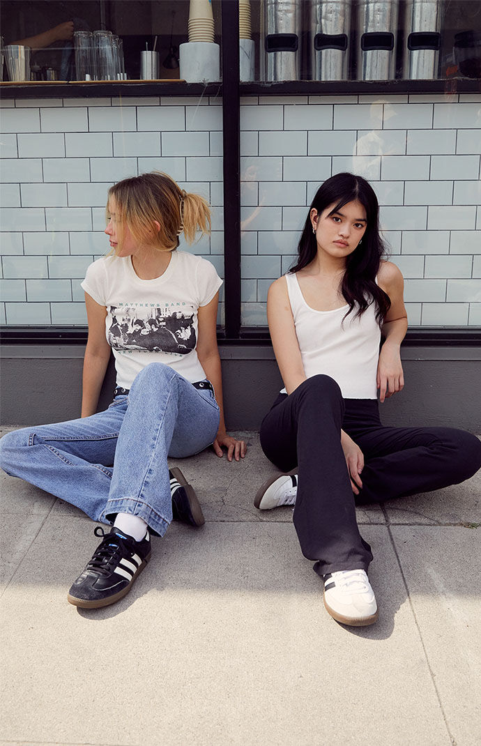 John Galt White Sheena Cropped Tank Top