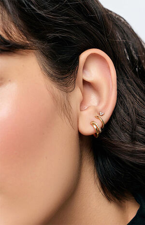 Toda Mini Double Hoop Earrings image number 2