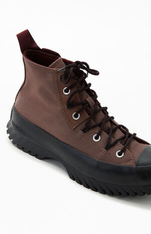 Brown & Black Chuck Taylor Lugged 2.0 High Top Shoes image number 6