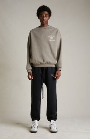 Black Heavy Fleece Sweatpants image number 2