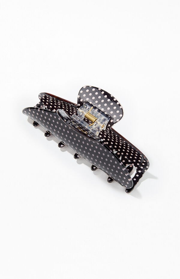 Pacsun Black & White Polka Dot Hair Claw Clip | Pacsun display picture 1
