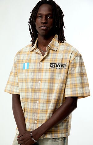Divine Intervention Plaid Short Sleeve Shirt image number 5