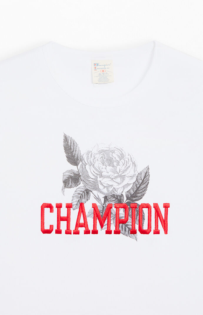 Champion Men s Skyline Embroidered T Shirt in White Size Large