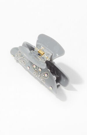 Butterfly Rhinestone Hair Claw Clip image number 2