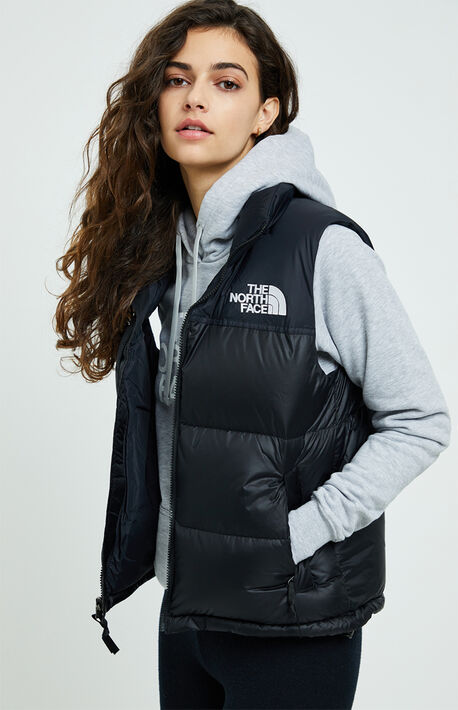 Black 1996 Retro Nuptse Vest