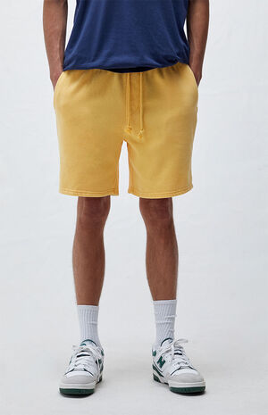 Gold Vintage Washed Sweat Shorts image number 2