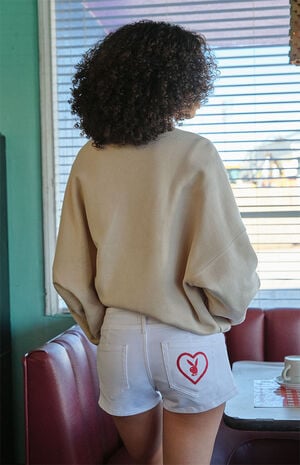 By PacSun Sweet Ruby Bunny Low Rise Denim Shorts image number 3