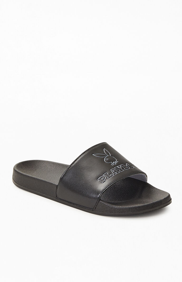 By PacSun Women's Black Bunny Slide Sandals