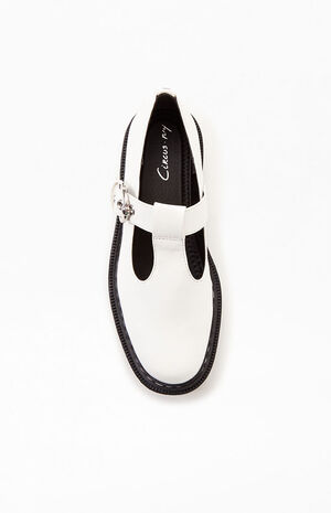 Women's White Emelia Platform Loafers image number 5