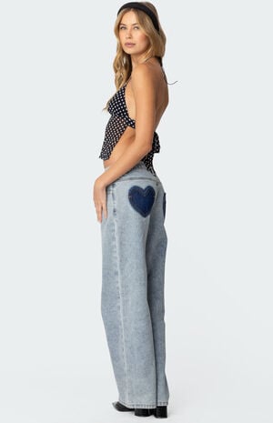 Polka Dot Backless Chiffon Top image number 2