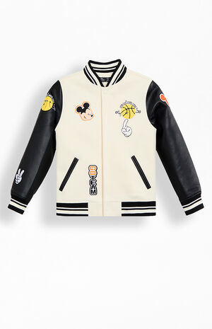 Kids Mickey Let's Play Varsity Jacket image number 1