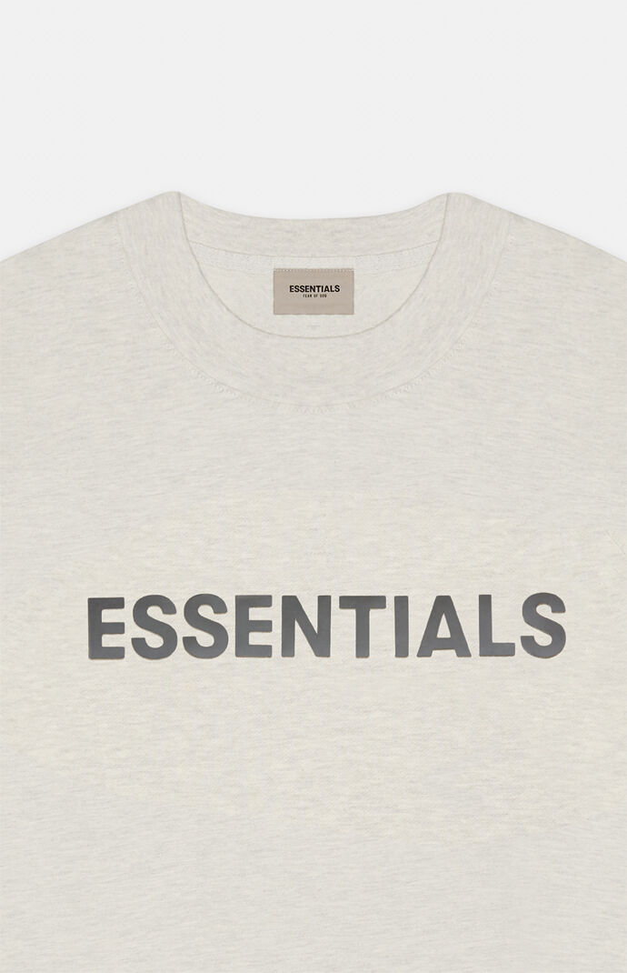 fear of god essentials t shirt oatmeal