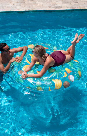 Inflatable Giant Tropical Fruit Island Pool Float image number 3