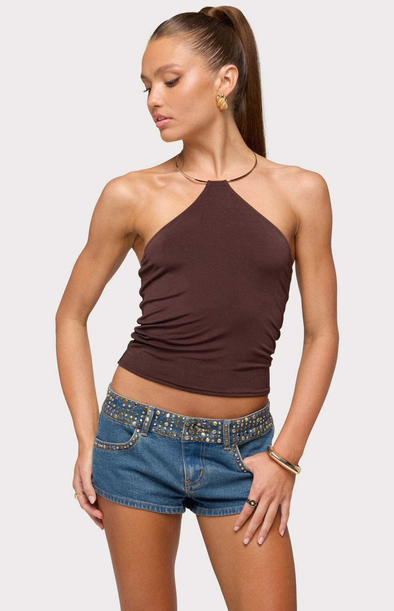 Edikted Libie Chain Halter Top