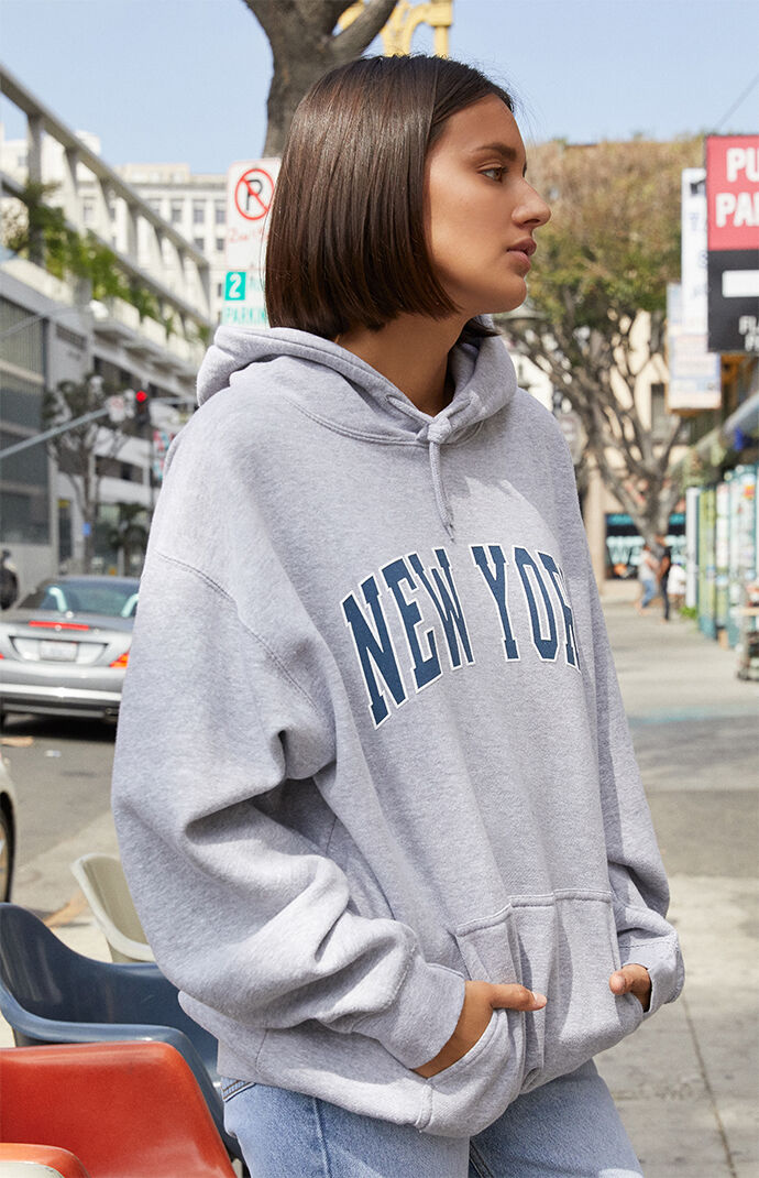 John Galt Light Gray New York Hoodie PacSun