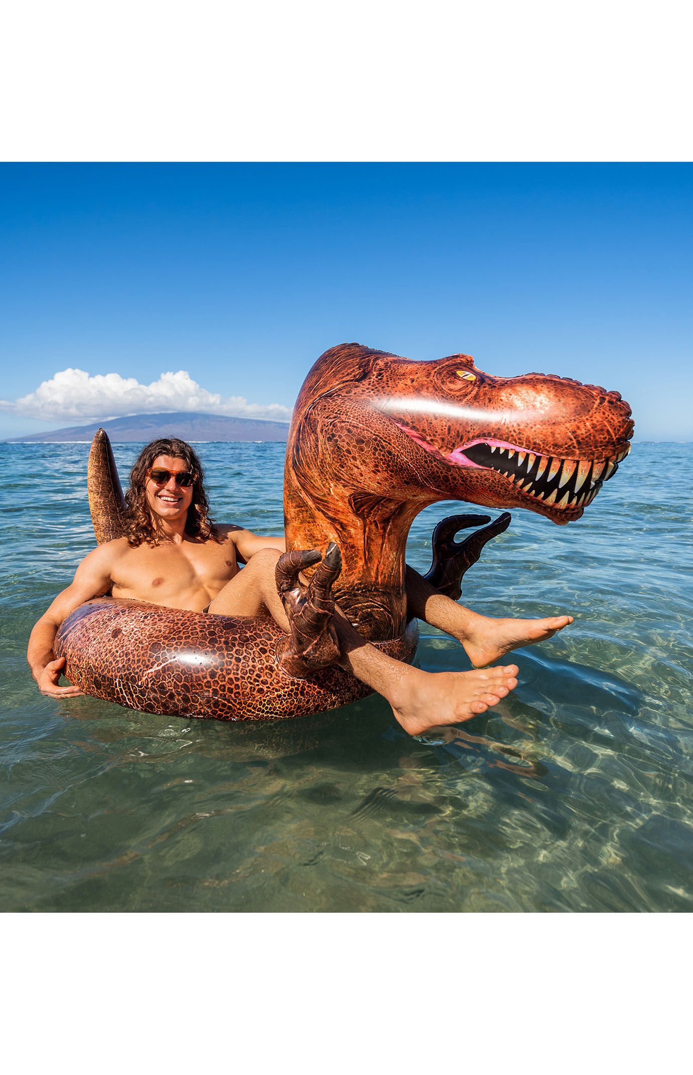 PoolCandy Inflatable 42" T-Rex Pool Tube