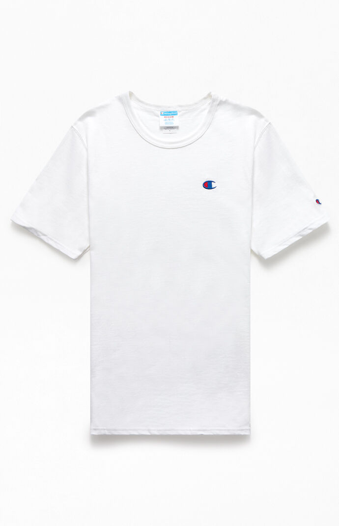 Champion embroidered hotsell logo tee