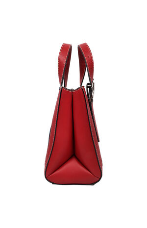 Red Arvin Buddha Motif Crossbody Tote Bag image number 4