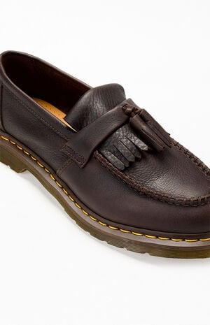 Adrian Yellow Stitch Ambassador Leather Loafers image number 6