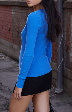Electric Blue Zelly Long Sleeve Top image number 2