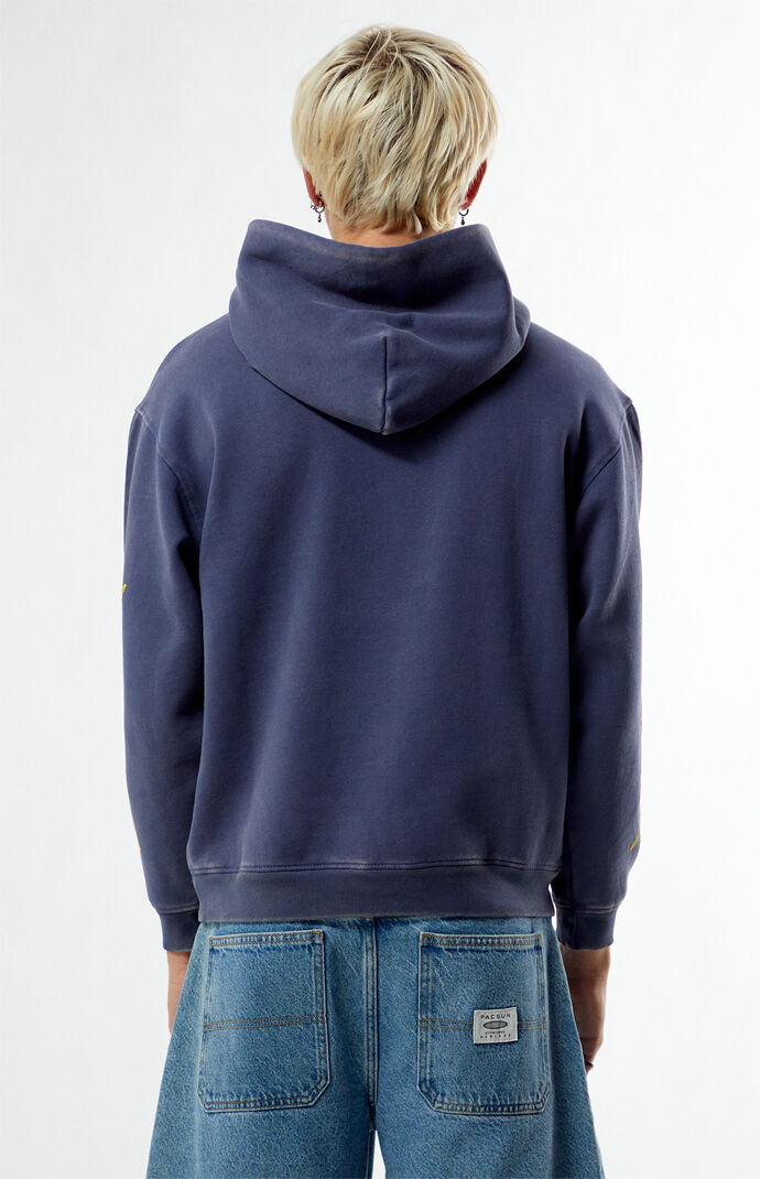 Nightlab Blue Washed Gym Hoodie