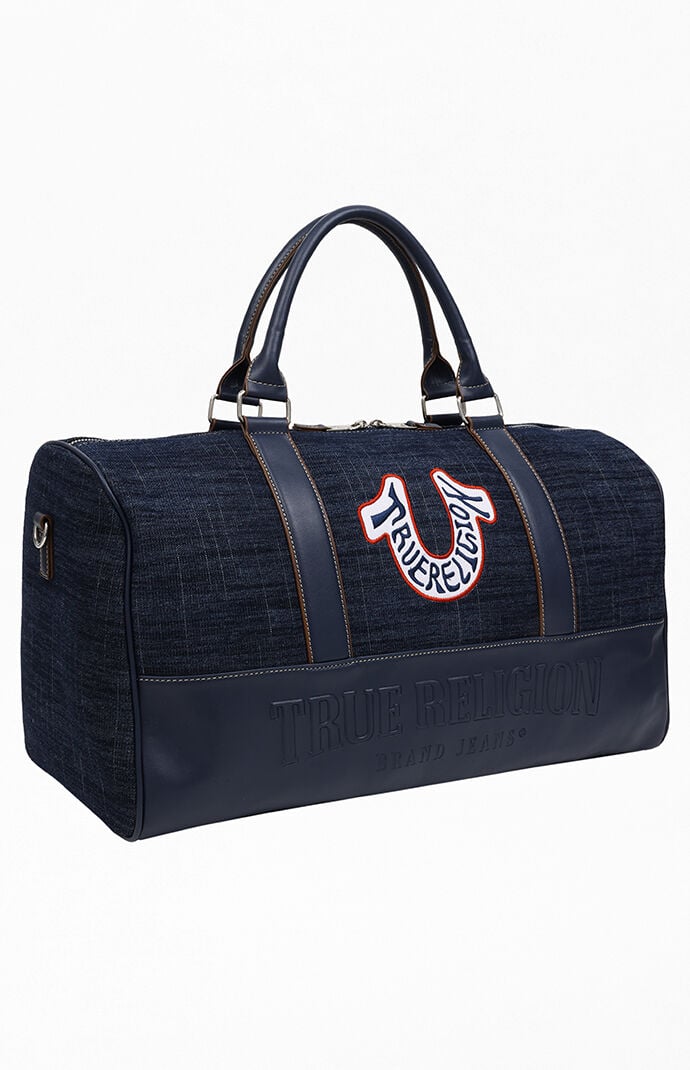 True Religion Retro Horseshoe Denim Weekender Bag