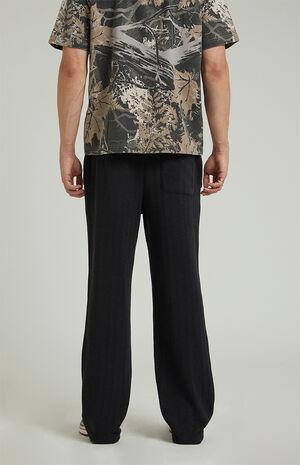 Black Landon Houndstooth Baggy Sweatpants image number 4