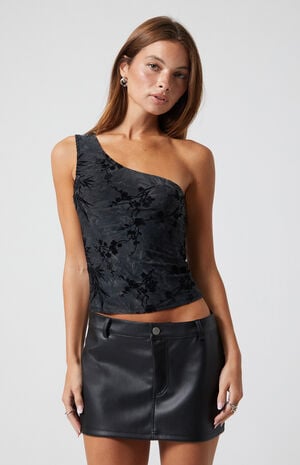 Faux Leather Mini Skirt image number 2