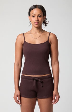 Active Aspen Waffle Knit Drawstring Shorts image number 2