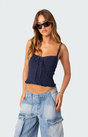 Lacey Knit Tank Top image number 3
