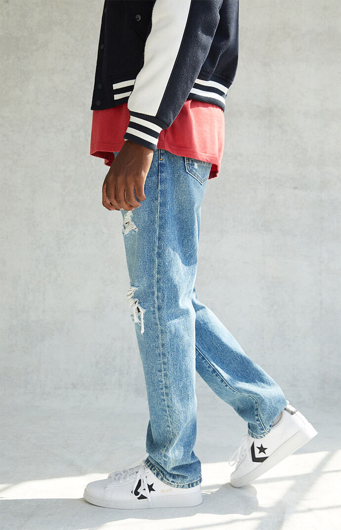 Medium Indigo Loose Rigid Jeans