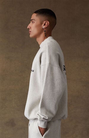 Light Oatmeal Crew Neck Sweatshirt image number 3