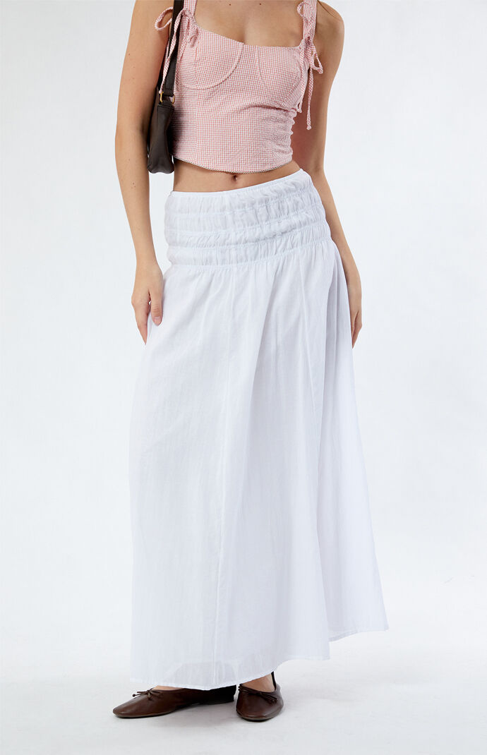 LA Hearts Cotton Tiered Maxi Skirt | PacSun