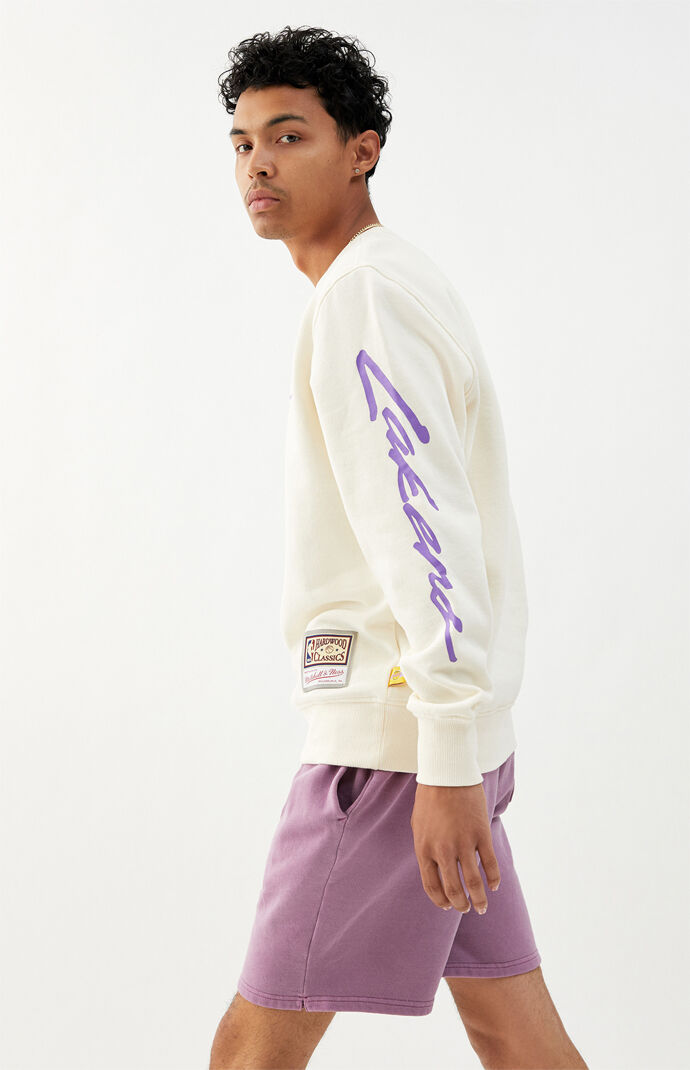 Lakers Flames Crew Neck Sweatshirt