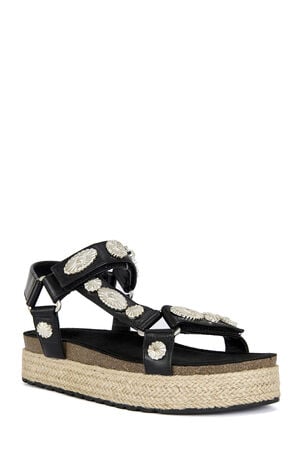 Women's Watkins Black Western Sandals image number 2