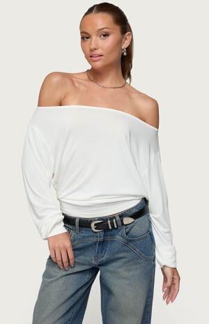 Nannie Off Shoulder Oversized Top image number 2