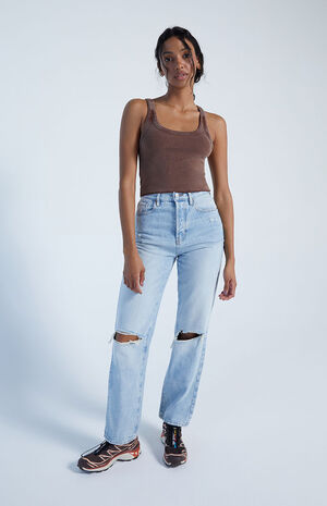 Ribbed Cropped Tank Top image number 4