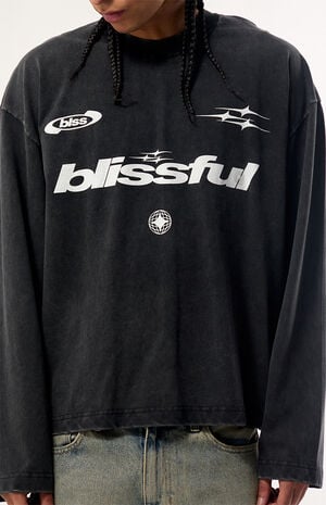 Blissful Heavyweight Cropped Long Sleeve T-Shirt image number 2