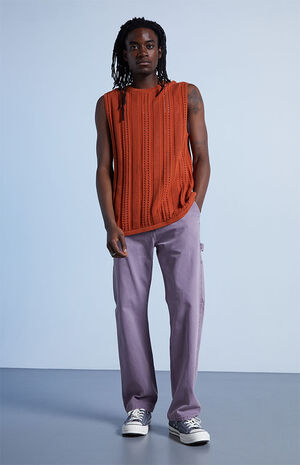 Purple Straight Carpenter Jeans image number 1