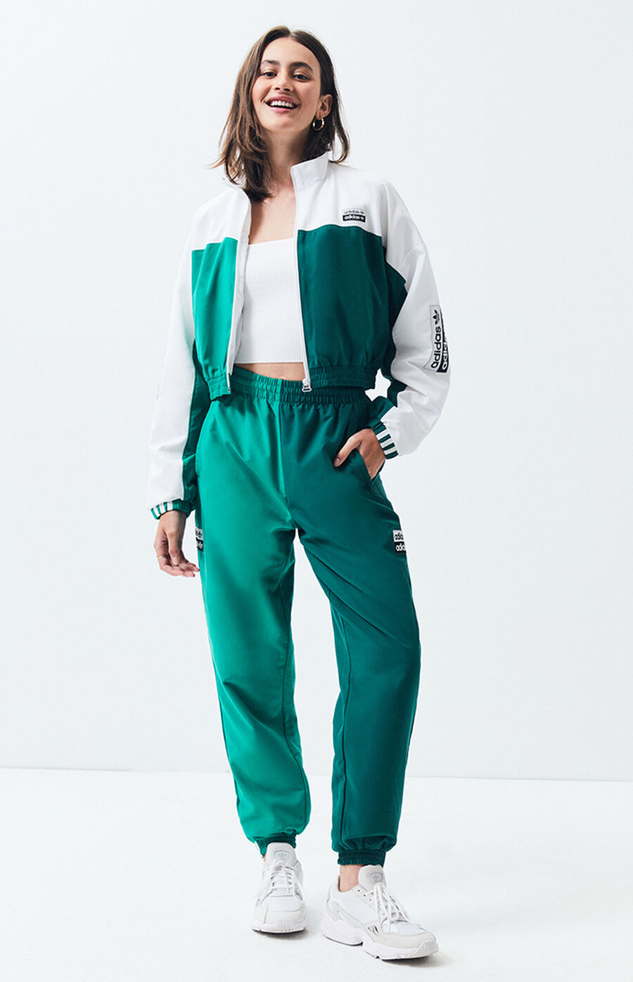 adidas Cropped Track Jacket PacSun