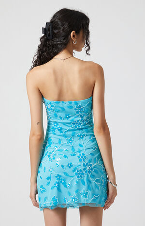 Strapless Sequin Mini Dress image number 5