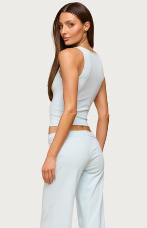 Linda Ribbed Scoop Neck Tank Top image number 3