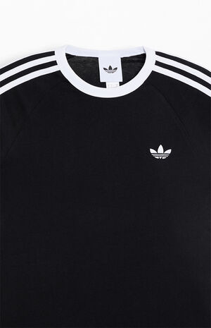 Black Three Stripe T-Shirt image number 2